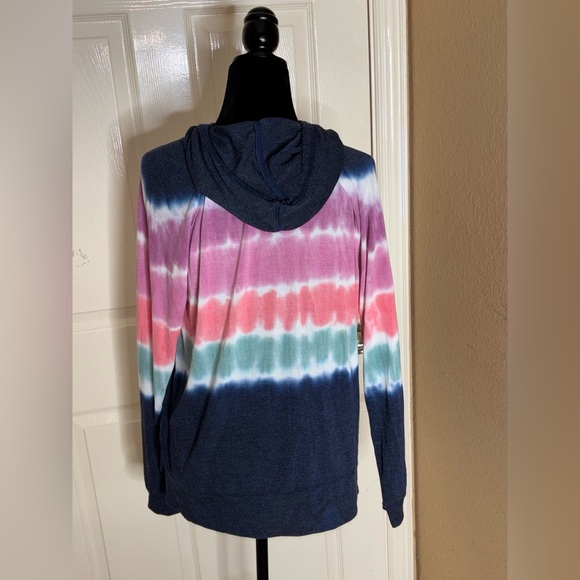 p.j savage blue tie dye pajama soft hoodie sweater & Pants size medium womens - Picture 5 of 10